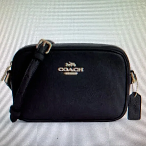 COACH JAMIE CAMERA CROSSBODY BAG WITH MATCHING WALLET BLACK LEATHER NWT! - Picture 2 of 9